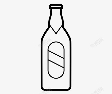 啤酒瓶设计啤酒瓶酒精满的图标