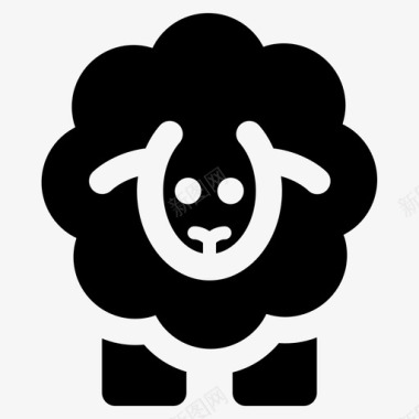 羊羊基督教复活节图标