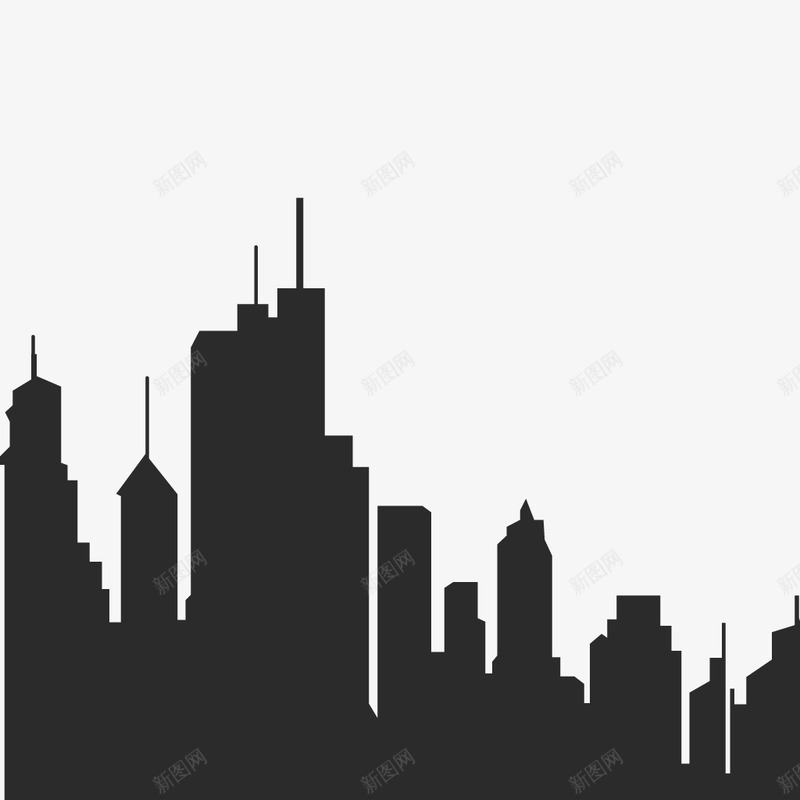 cityskylinesilhouette11赛博朋克潮流png免抠素材_88icon https://88icon.com 赛博 朋克 潮流