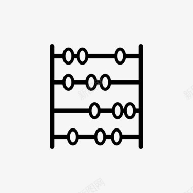 传统民族算盘商务计算器图标