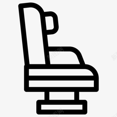 椅子扶手公共汽车座椅图标