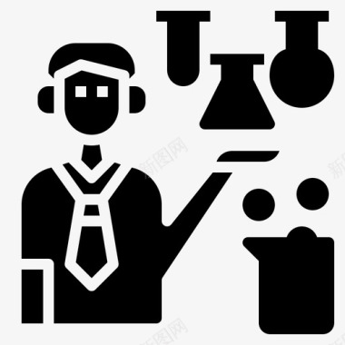 生物分子科学科学生物化学化学图标