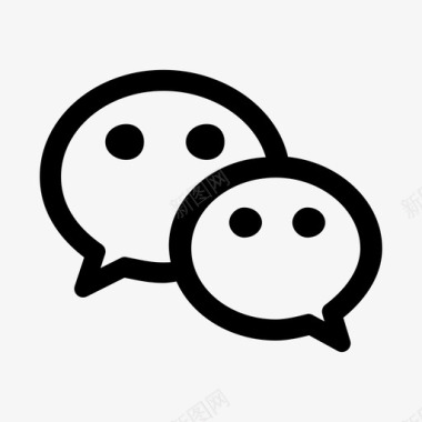 微信qq微信图标