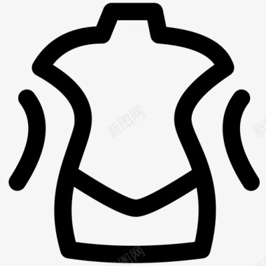 线性图标坐标体型图标