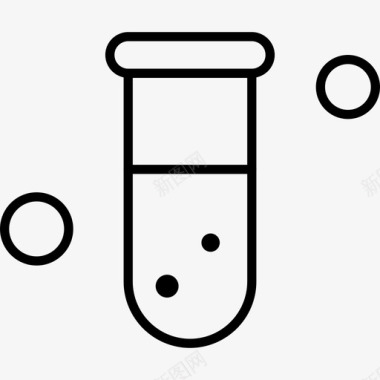 矢量试管试管化学实验室图标