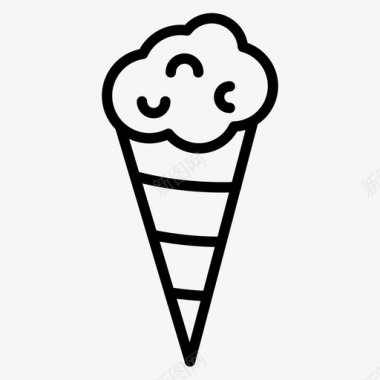 蛋卷冰淇淋蛋卷图标