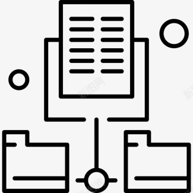 矢量数据分析图标文件数据分析文件夹图标