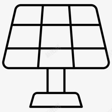 太阳能板太阳能电池太阳能发电图标