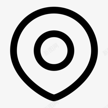 线性图标坐标定位线图标