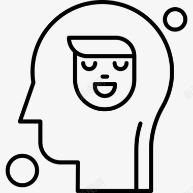 人脑图片脸情感体贴图标