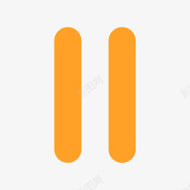 公共交通标识暂停图标