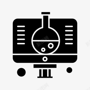 液晶电视机图标液晶显示器显示器屏幕图标