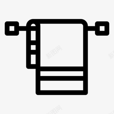 人物篮球毛巾篮球浴室图标