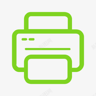绿色的产品icon打印产品条码01图标
