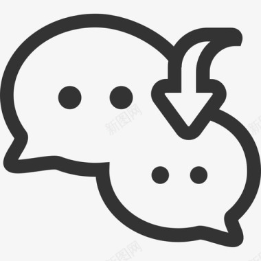 微信qq微信投放图标