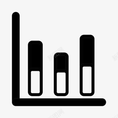 堆叠堆叠柱状图图标