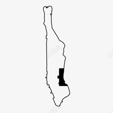 曼哈顿中城东区下图标