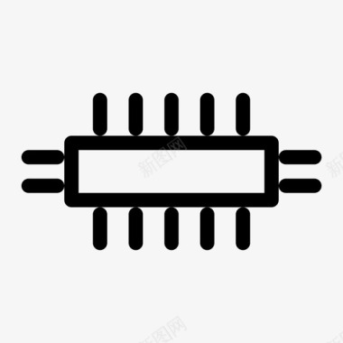 Intel芯片芯片硬件微芯片图标