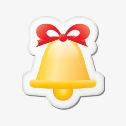 金色的铃铛图标iconcom圣诞素材
