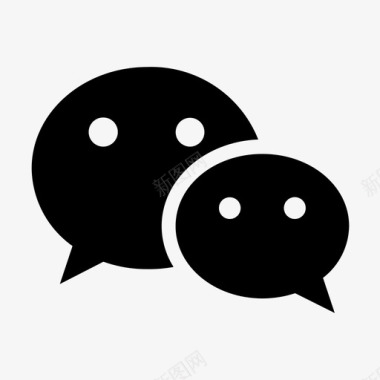 微信qq微信图标