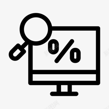 秋日折扣折扣商业和购物电脑图标