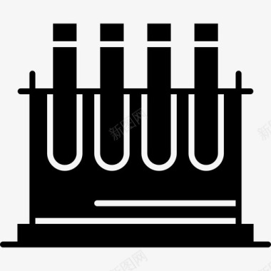 矢量试管试管实验室科学图标