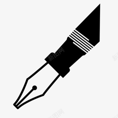 钢笔笔迹签名图标