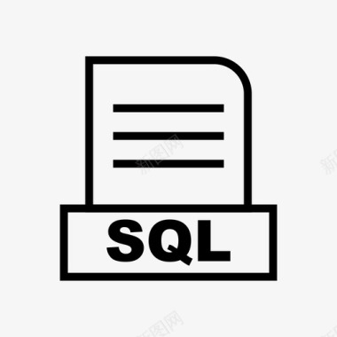 SQLsql文档文件图标