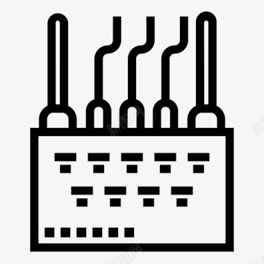 硬件图标调制解调器连接设备图标