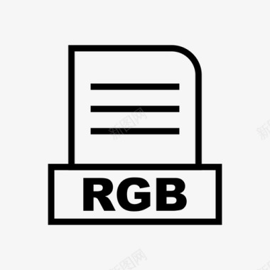 RGBrgb文档文件图标