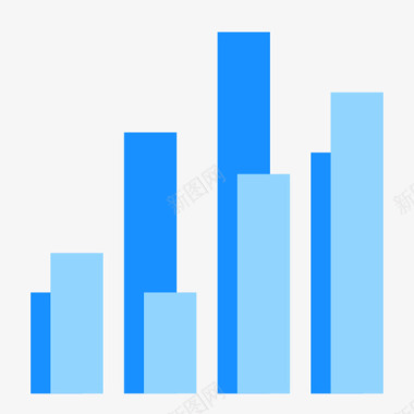 柱状矢量chart对比柱状图图标