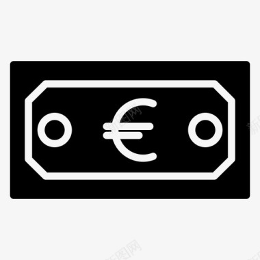 火焰欧元图标货币现金欧元图标