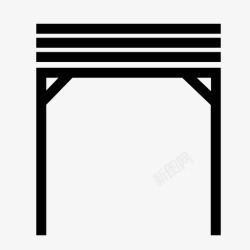 藤架藤架园林家具景观设计高清图片