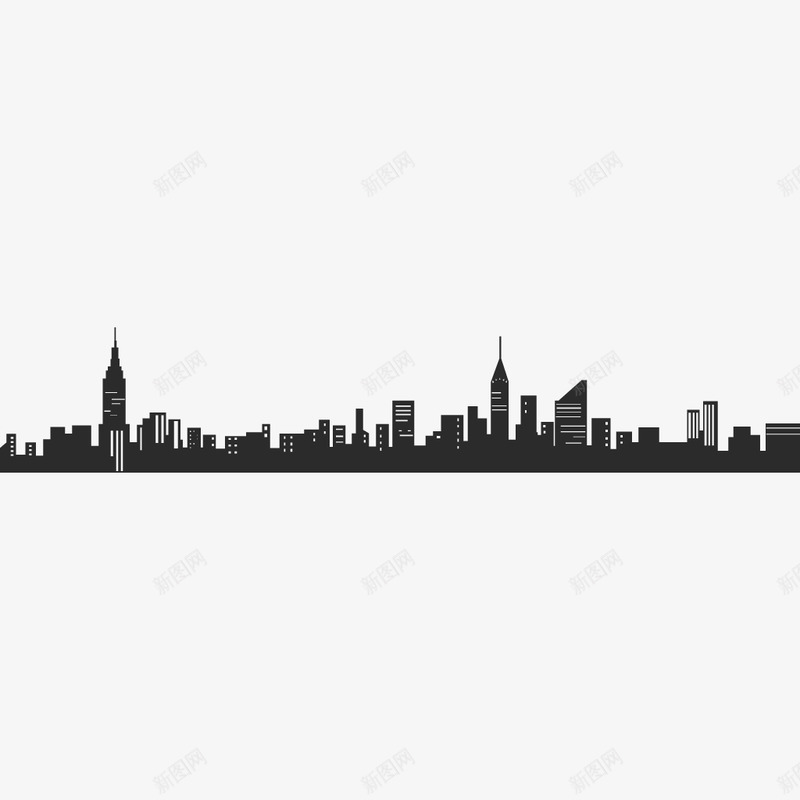 cityskylinesilhouette1赛博朋克潮流png免抠素材_88icon https://88icon.com 赛博 朋克 潮流