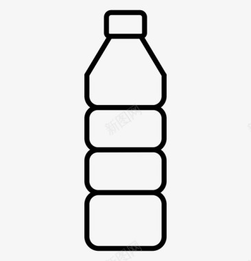 水瓶瓦特瓶塑料塑料瓶图标