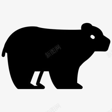胖胖棕熊熊棕熊灰熊图标
