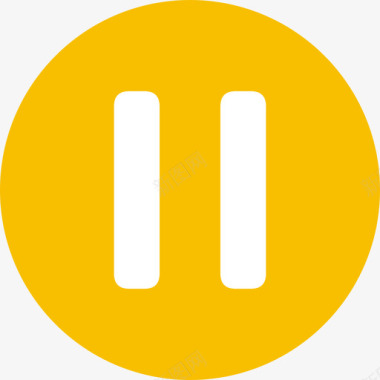 公共交通标识暂停图标