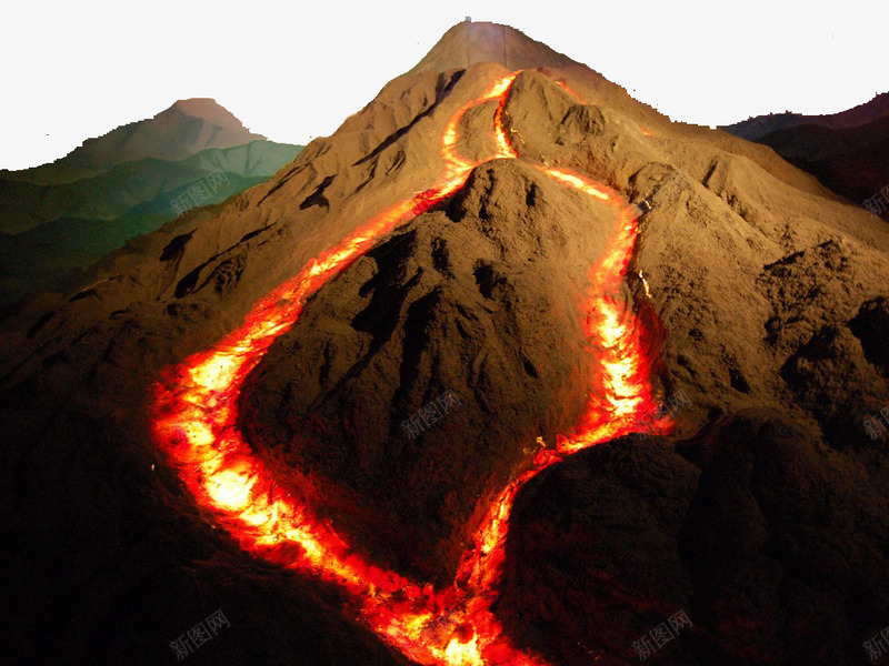 火山岩浆2材质光效png免抠素材_88icon https://88icon.com 火山 火山岩 岩浆 材质 光效