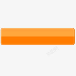 橘色的web20风格按钮图标素材