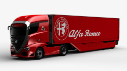 AlfaromeoTruckconceptcar红红火火的概念卡车设计素材