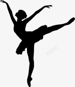 芭蕾舞女演员芭蕾舞团舞蹈跳舞女性女孩侧影剪影女子常用素材