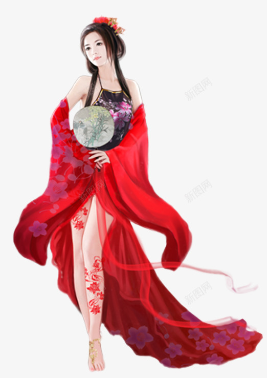 唯美古风手绘人物人物古风美女png免抠素材_88icon https://88icon.com 古风 人物 唯美 手绘 美女