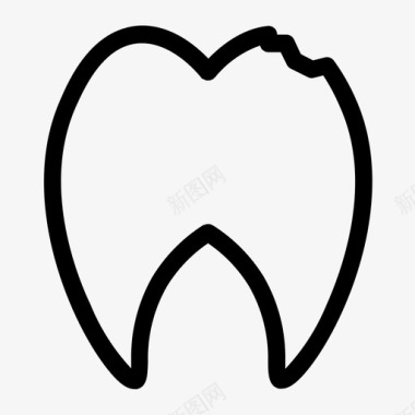 多孔牙牙医医学图标