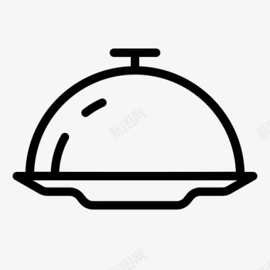 食品和餐厅菜食物厨房图标