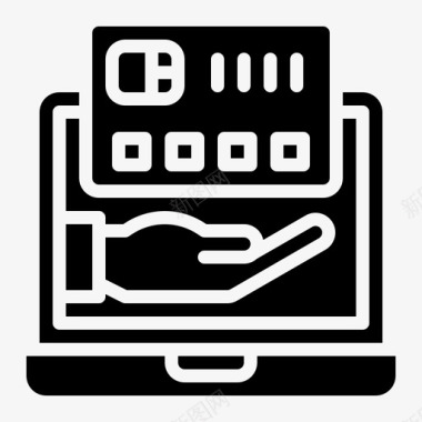 信用卡购物信用卡电子商务图标