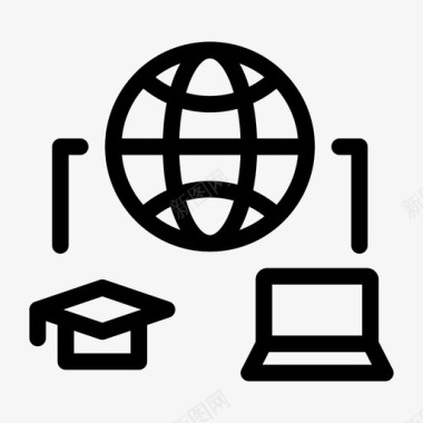 教育互联网学习在线图标