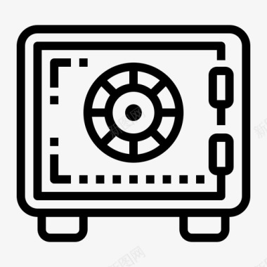 宜家储物柜保险箱银行储物柜保险柜图标
