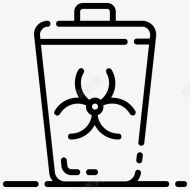 医疗垃圾通道医院垃圾箱卫生医疗图标