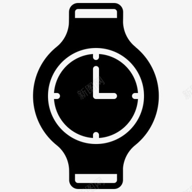 父亲节时钟指针时间手表图标