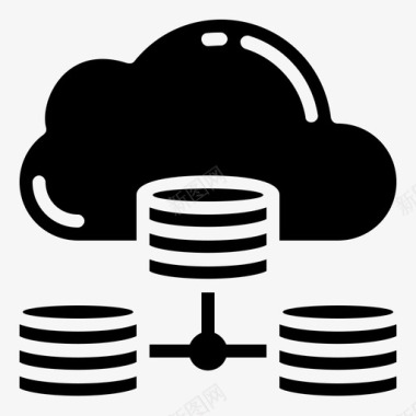服务器数据库服务器大互联网图标